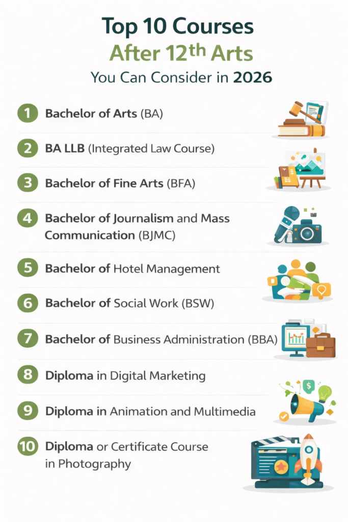 Top Career Options After 12th (Science, Commerce, Arts)