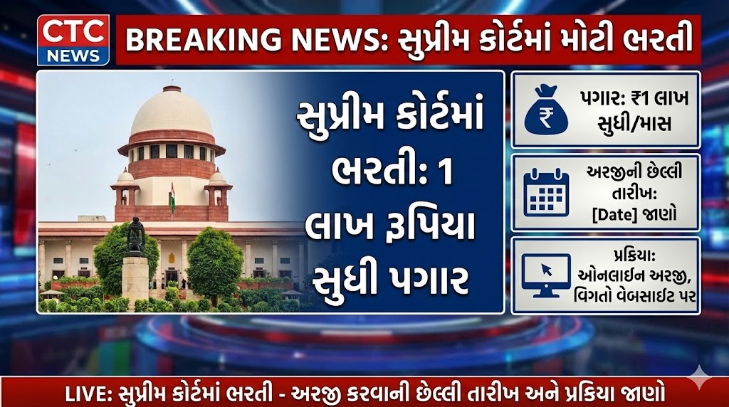 સુપ્રીમ કોર્ટ ભરતી