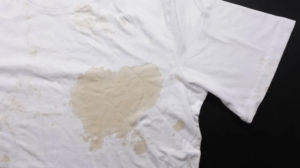 Remove tea coffee stains from white clothes