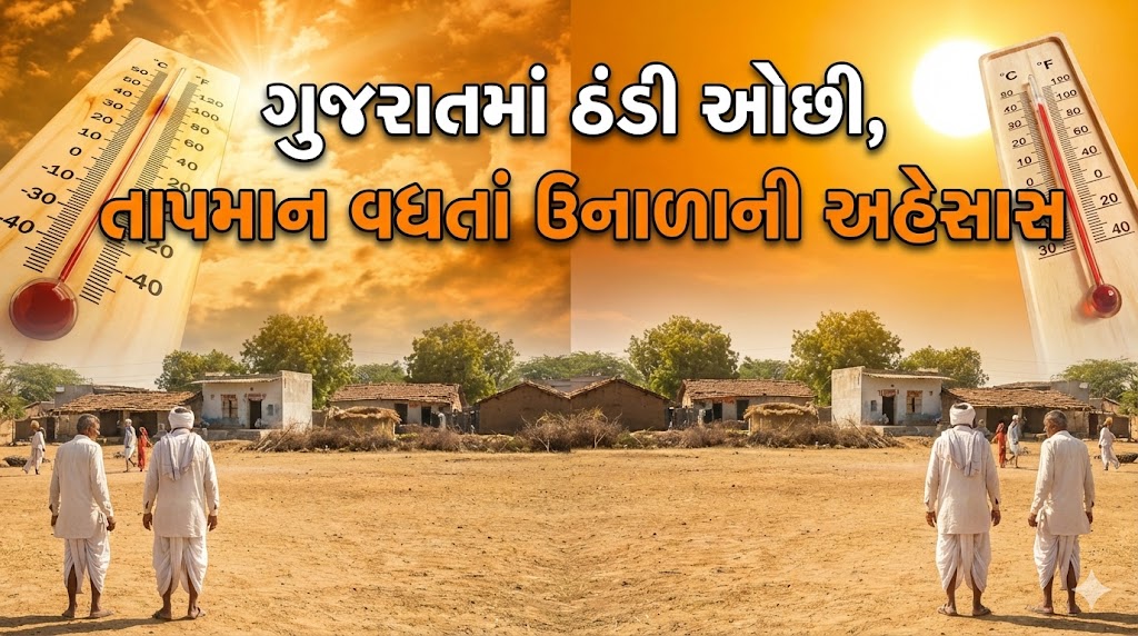 તાપમાન વધતાં ઉનાળાની અહેસાસ