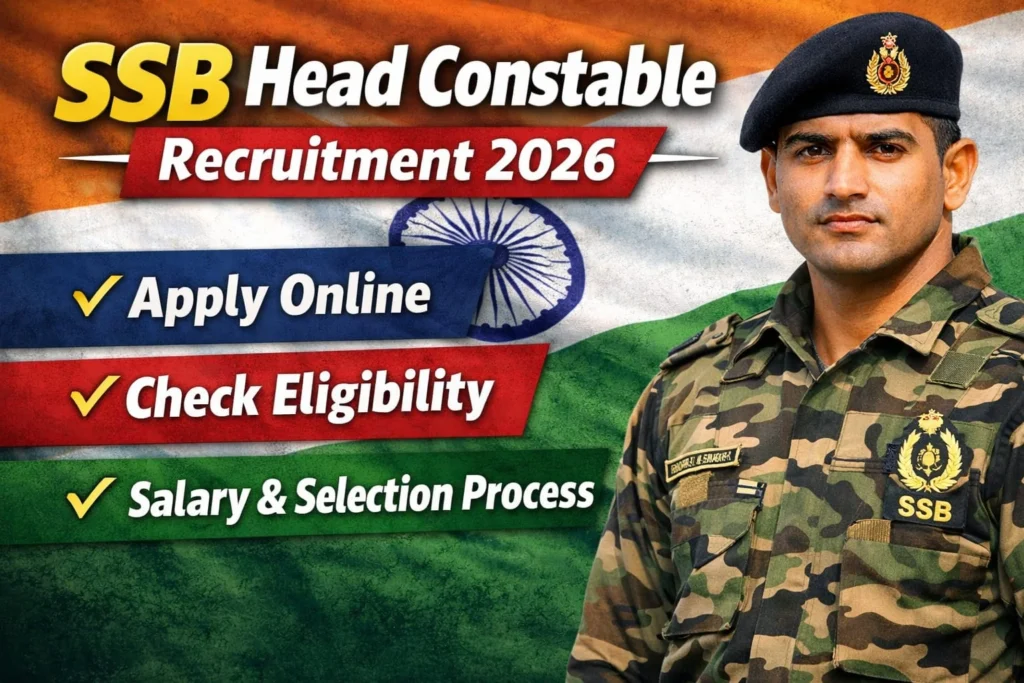SSB હેડ કોન્સ્ટેબલ ભરતી 2026