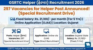 GSRTC Helper Recruitment 2026