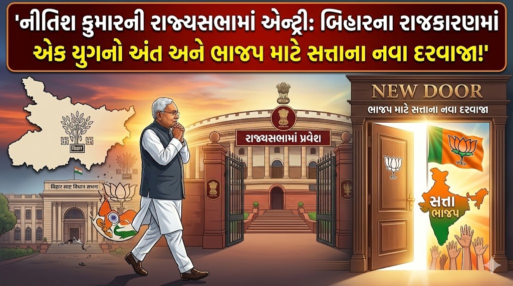 નીતિશ કુમારની રાજ્યસભામાં એન્ટ્રી