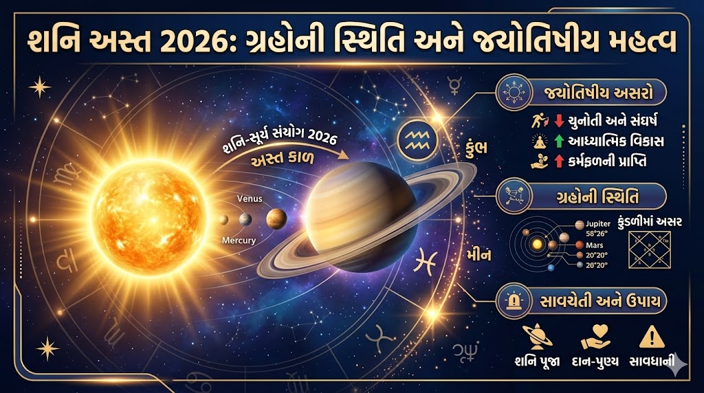 શનિ અસ્ત 2026