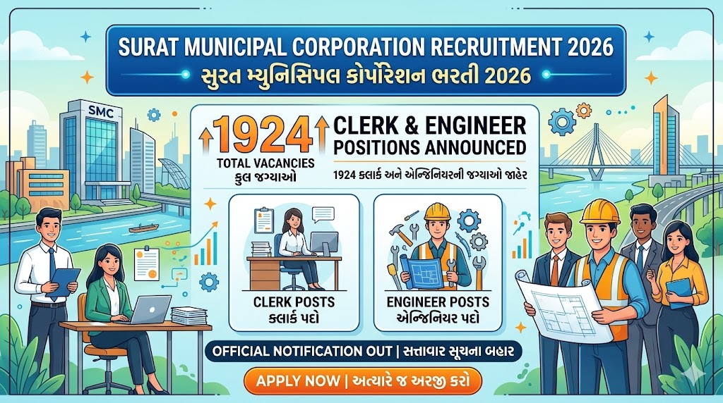 Surat મ્યુનિસિપલ કોર્પોરેશન ભરતી 2026