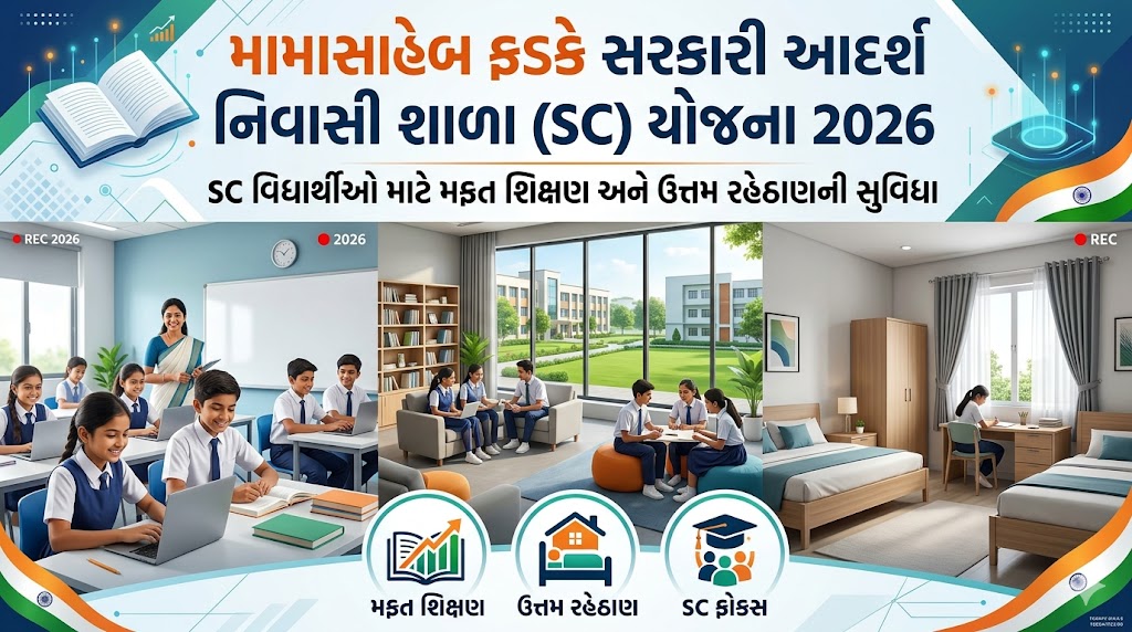મામાસાહેબ ફડકે સરકારી આદર્શ નિવાસી શાળા (SC) યોજના
