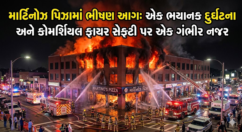 માર્ટિનોઝ પિઝામાં ભીષણ આગ