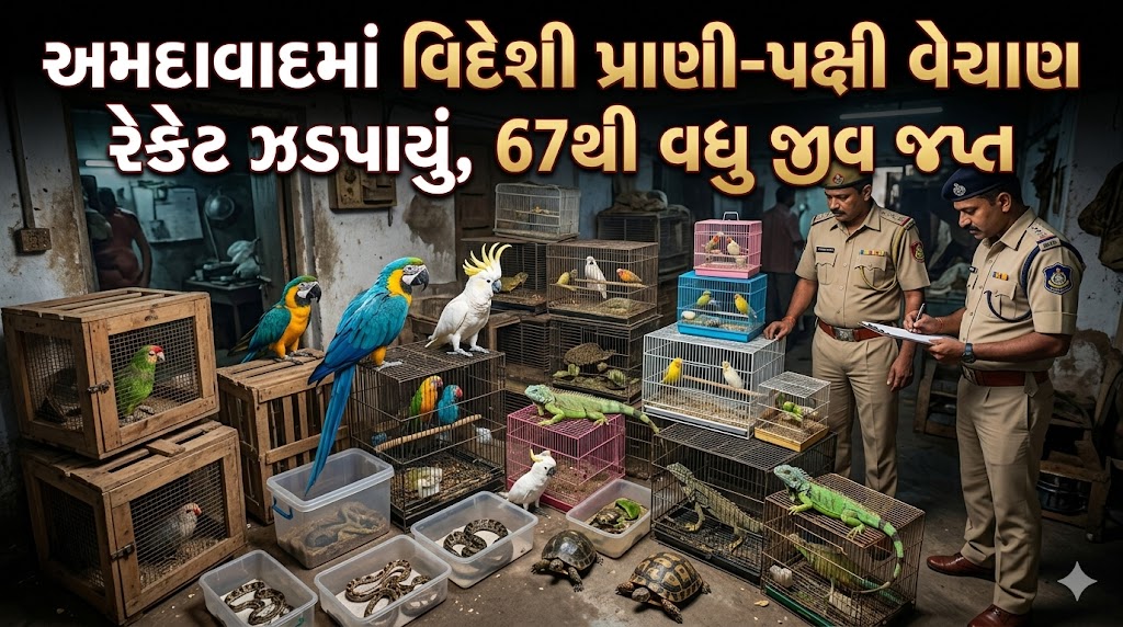 અમદાવાદમાં વિદેશી પ્રાણી-પક્ષી વેચાણ