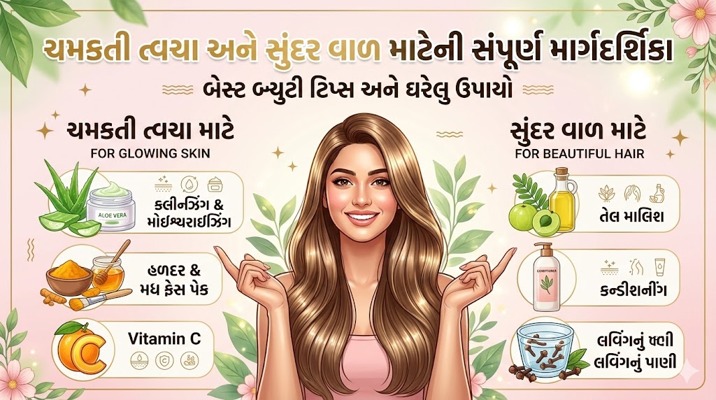 Glowing Skin and Hair Tips