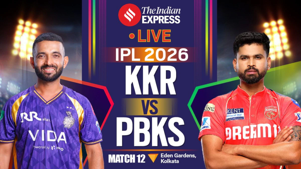 KKR vs PBKS Live Score