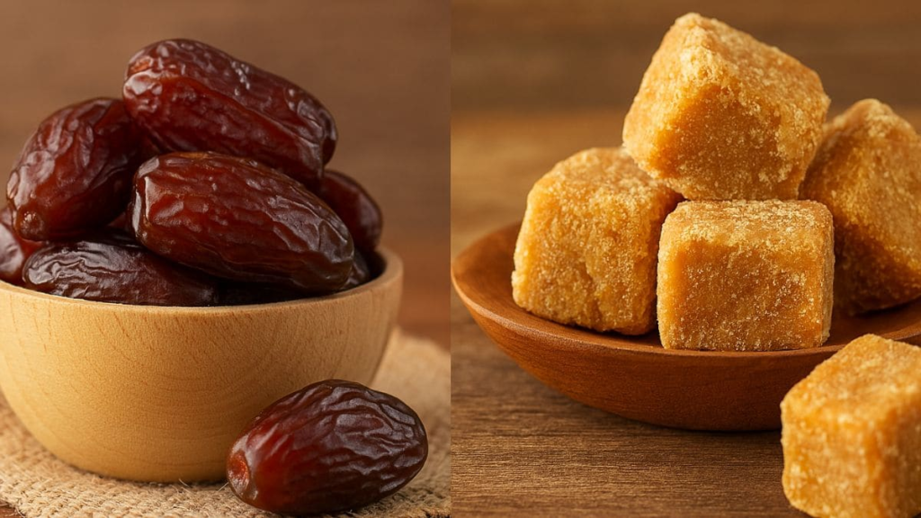 Jaggery vs Sugar vs Dates 