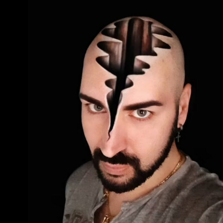 3D Head Paint Optical Illusion