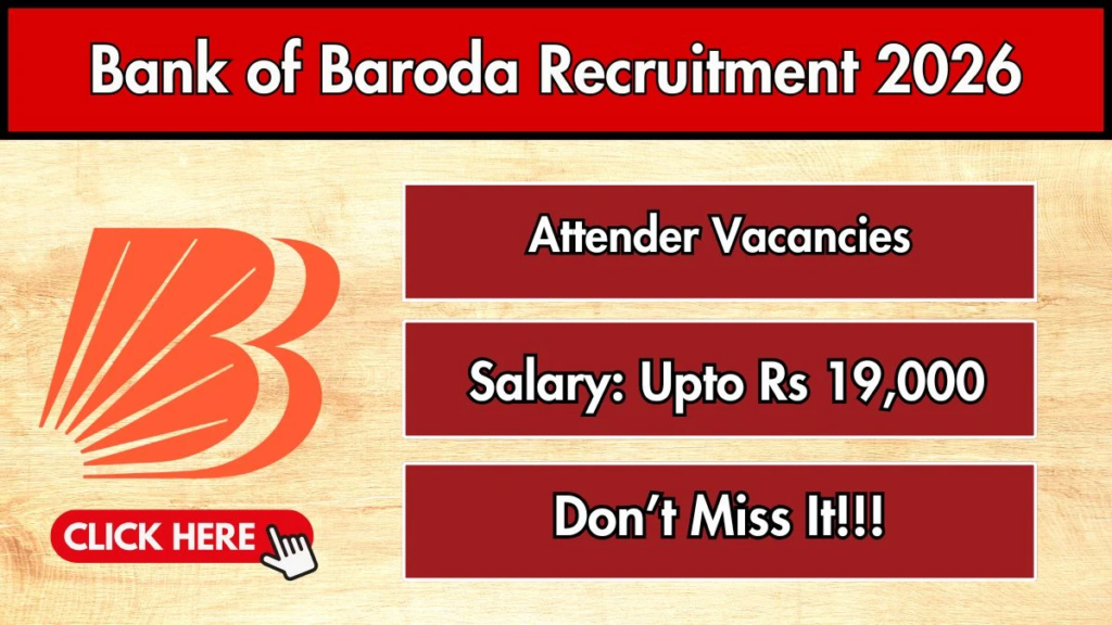 Bank of Baroda Recruitment 2026