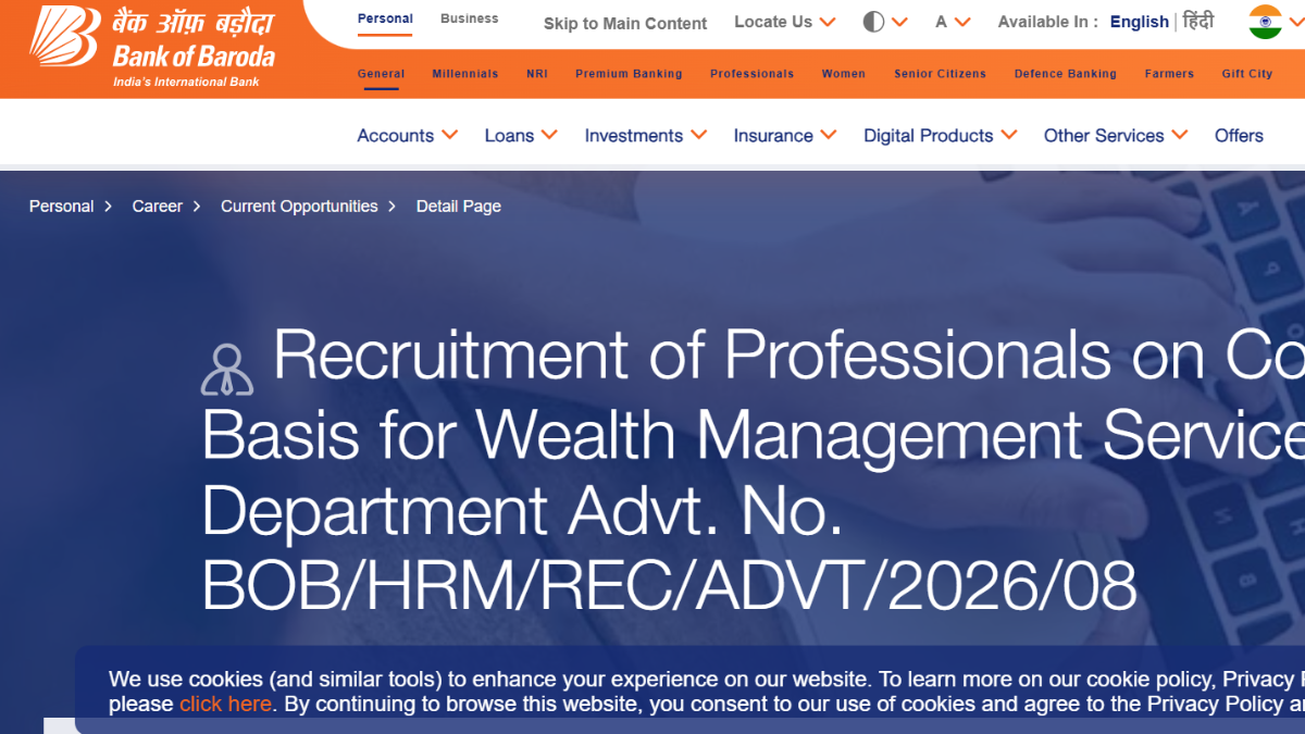 Bank of Baroda Recruitment 2026