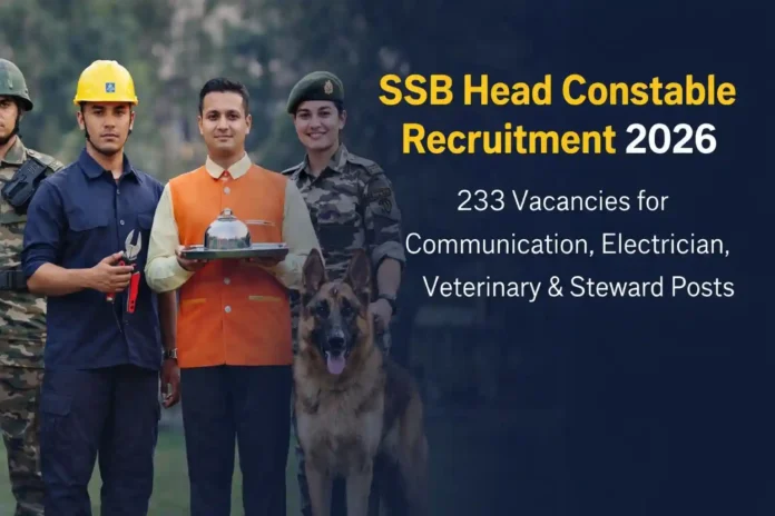 SSB Head Constable Recruitment 2026
