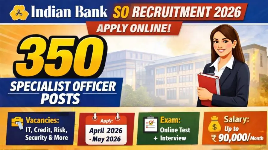 Indian Bank Specialist Officer 2026