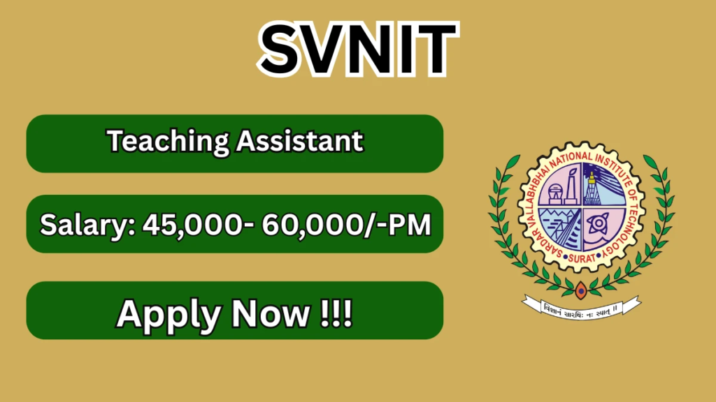 SVNIT Surat Recruitment 2026