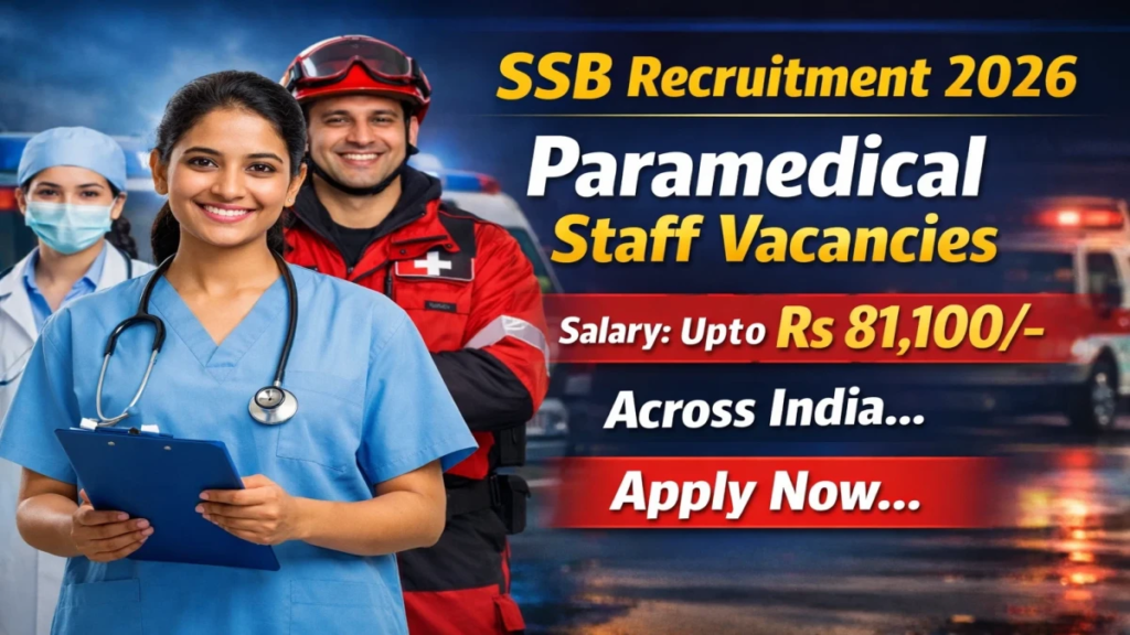 SSB Paramedical Recruitment 2026
