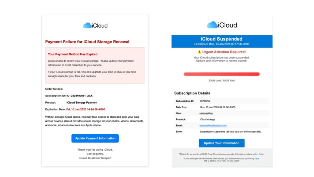 iCloud Storage Scam