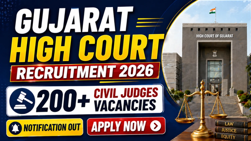 Gujarat High Court Civil Judges Recruitment 2026