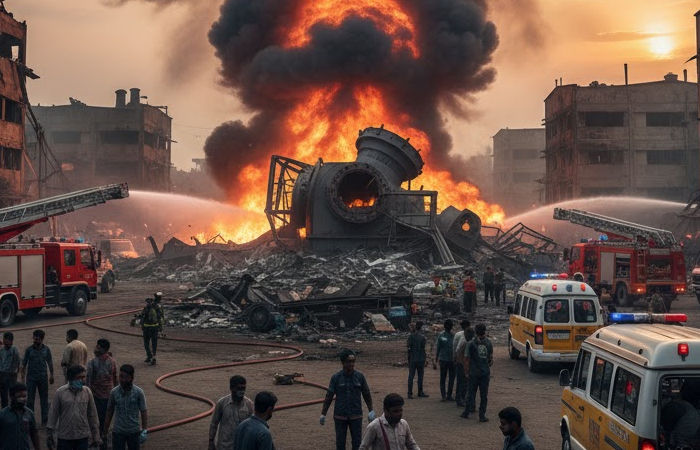 Saykha GIDC Fire News Today