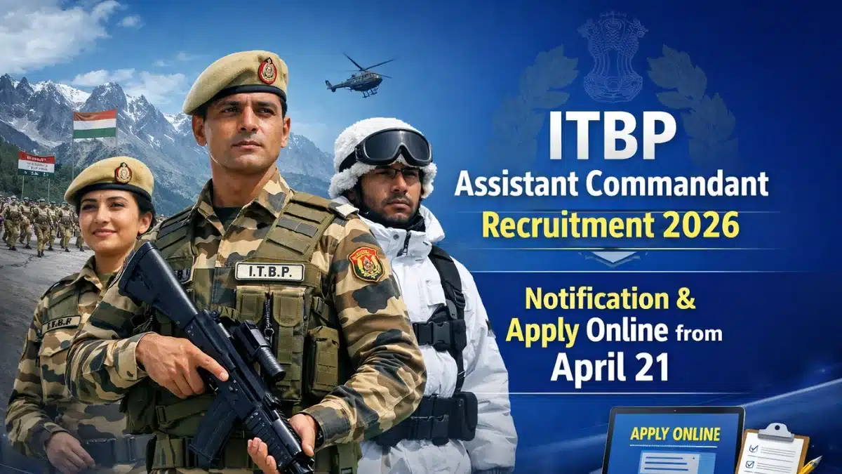 ITBP Assistant Commandant Recruitment 2026