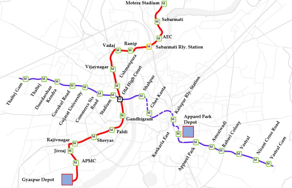 Ahmedabad Metro New Timetable