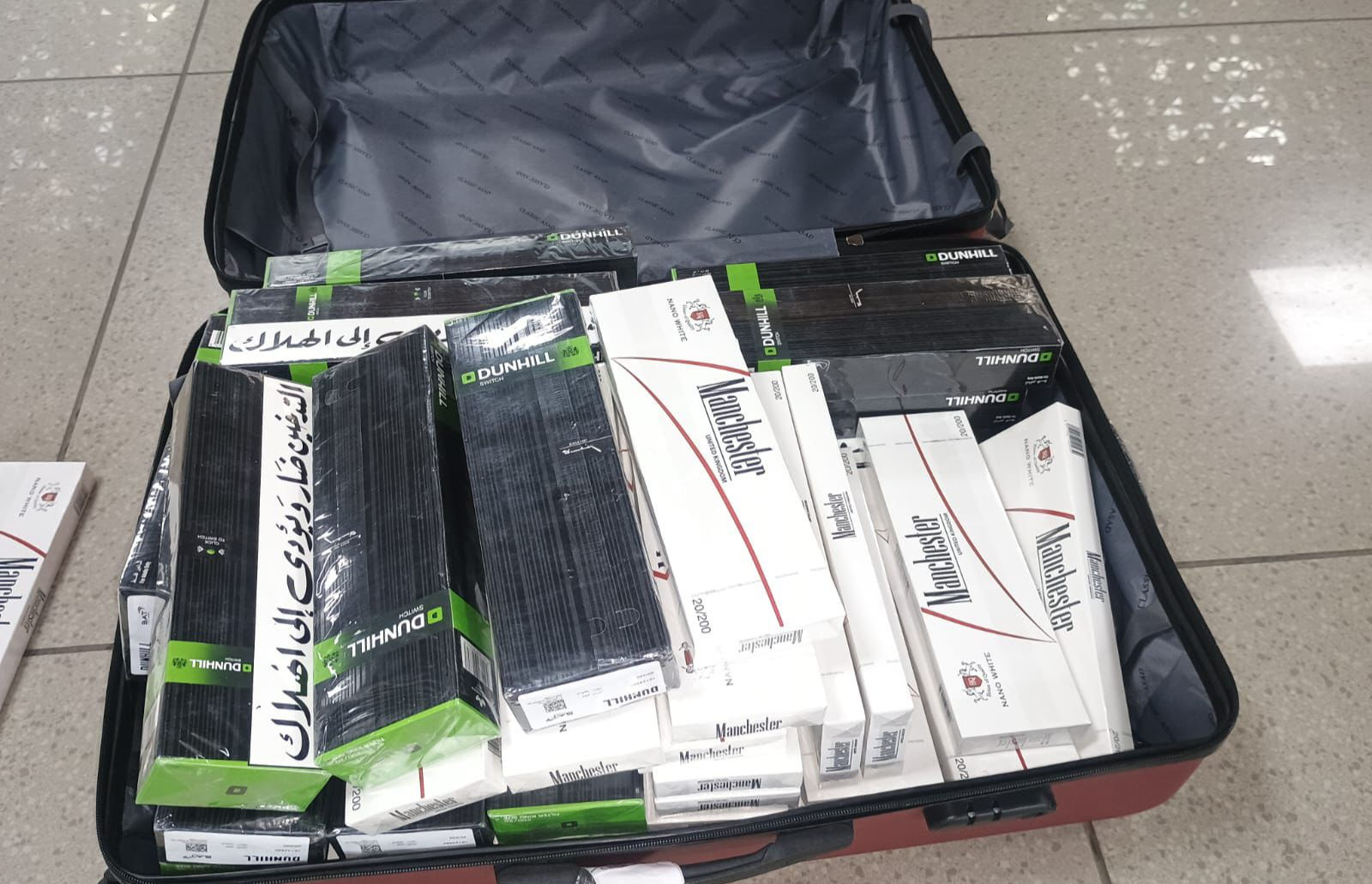 Ahmedabad Airport Cigarette Seizure