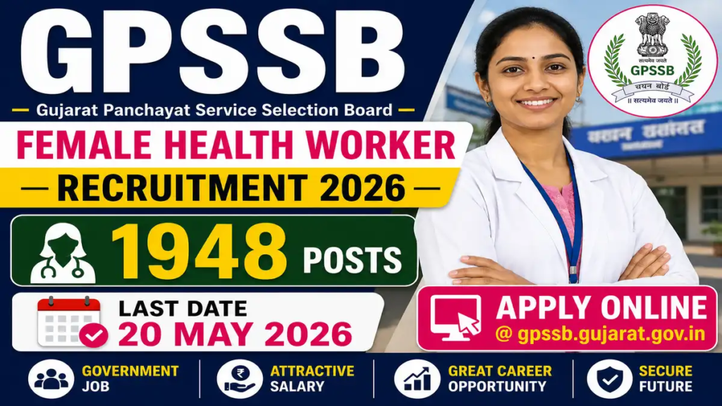 GPSSB Female Health Worker Recruitment 2026