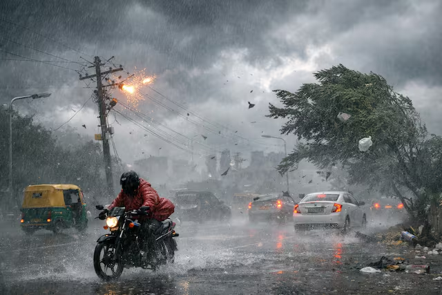 Rain Amid Heatwave