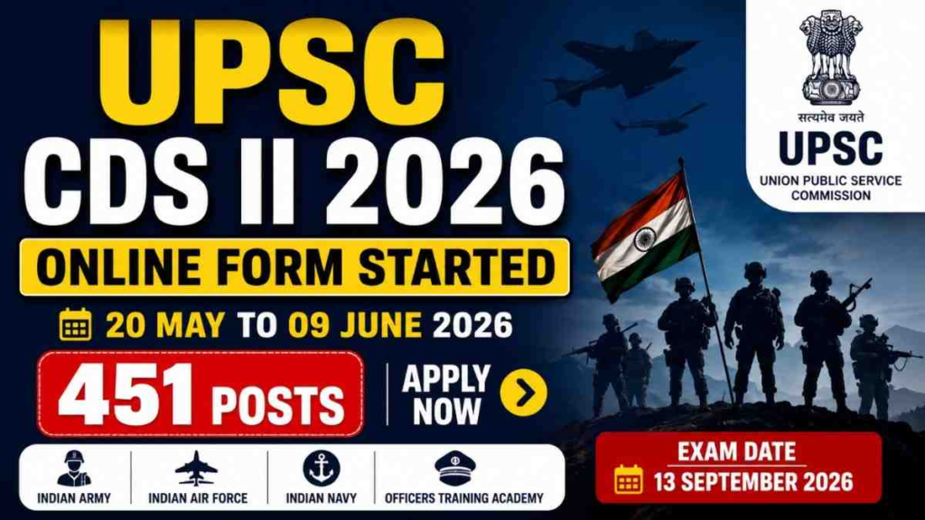 UPSC CDS II Online Form:
