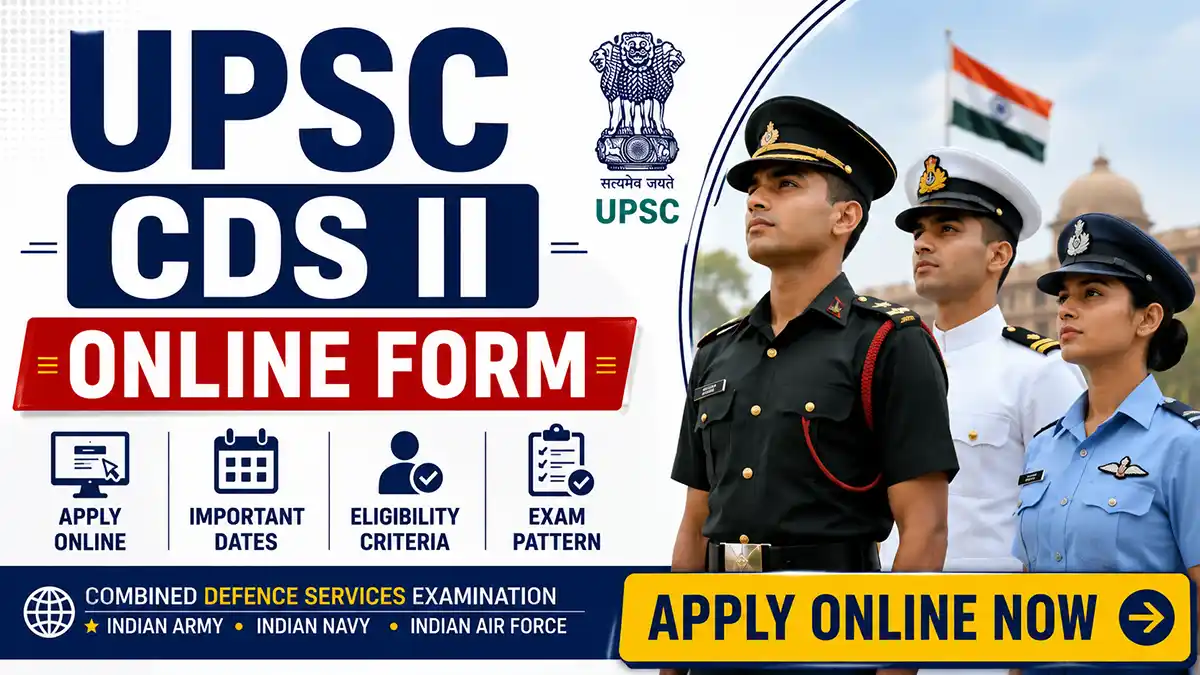 UPSC CDS II Online Form: