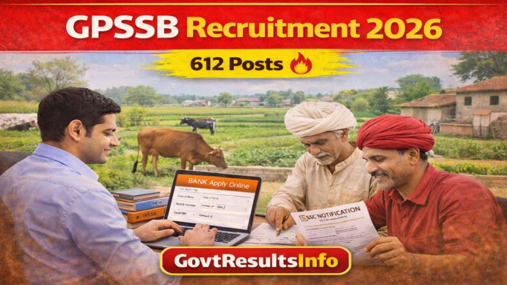 GPSSB Gram Sevak Pashudhan Nirikshak Recruitment 2026