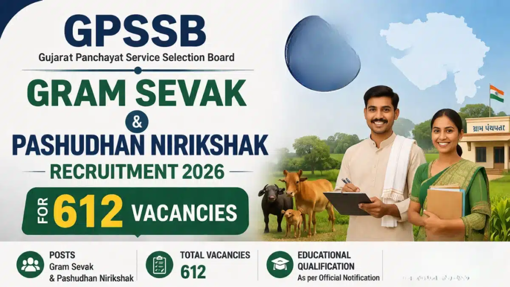 GPSSB Gram Sevak Pashudhan Nirikshak Recruitment 2026