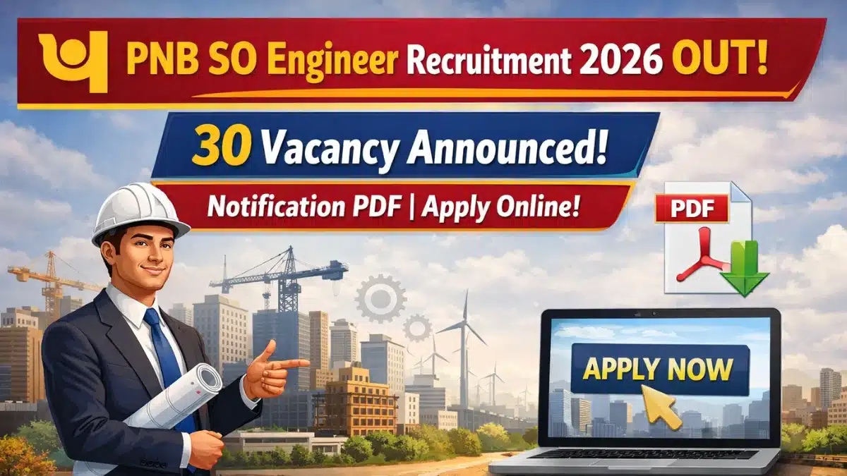 PNB SO Engineer Recruitment 2026