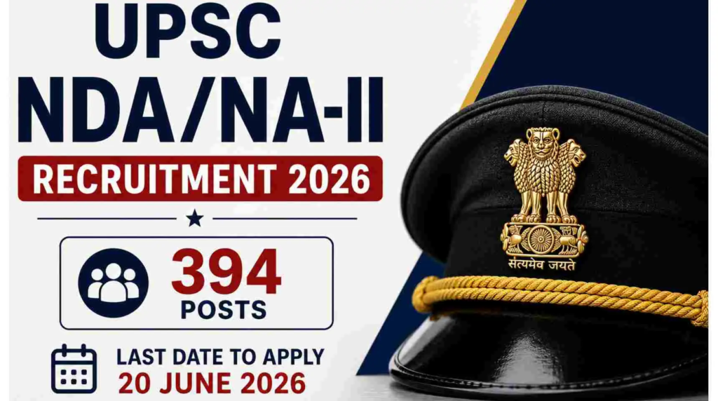 UPSC NDA NA 2 Notification 2026: